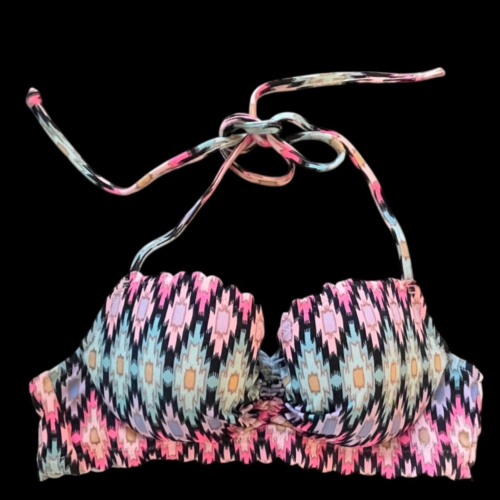 Victoria’s Secret Colorful Patterned Bikini Top